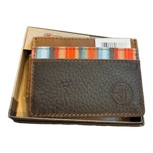 Justin The SERAPE Inlay Card Wallet NWT